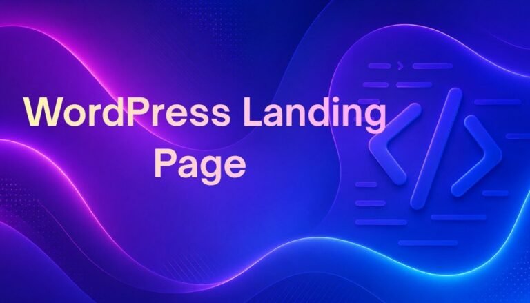 WordPress Landing Page