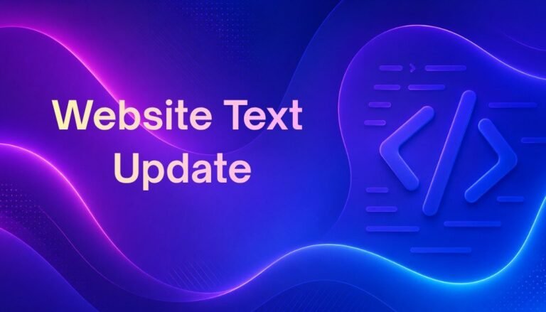 Website Text Update