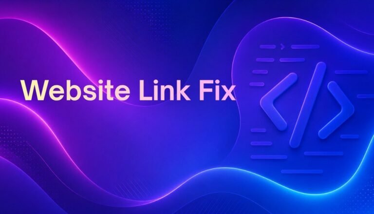 Website Link Fix