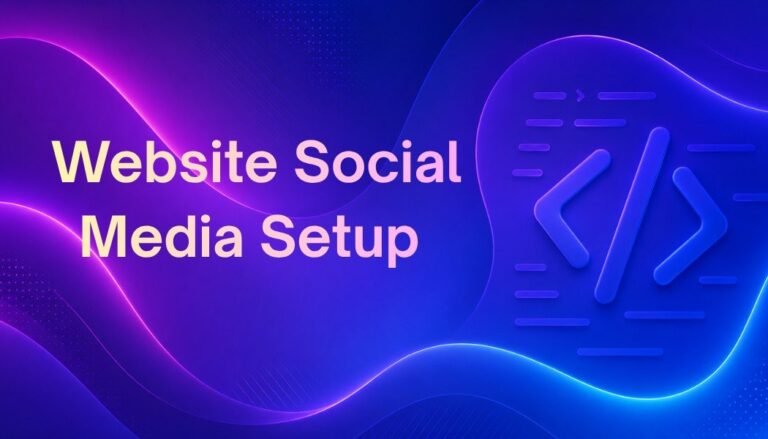 Website Social Media Setup